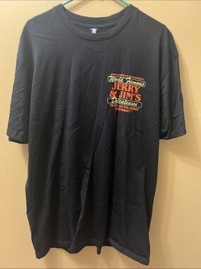 Jerry Seinfeld & Jim Gaffigan Jerry and Jim’s Black Short-Sleeve Graphic Tee